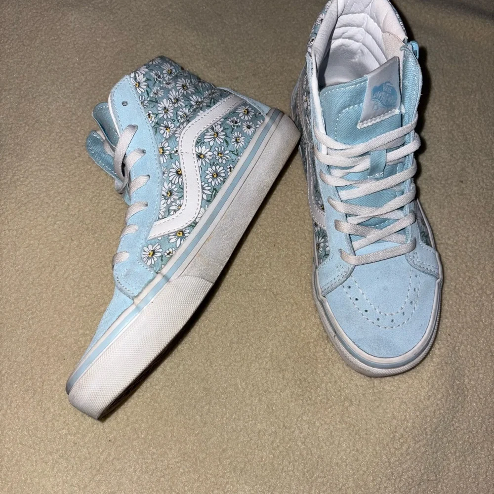 Vans Kids Sky Blue High-Top Sneakers - Picture 4 of 7